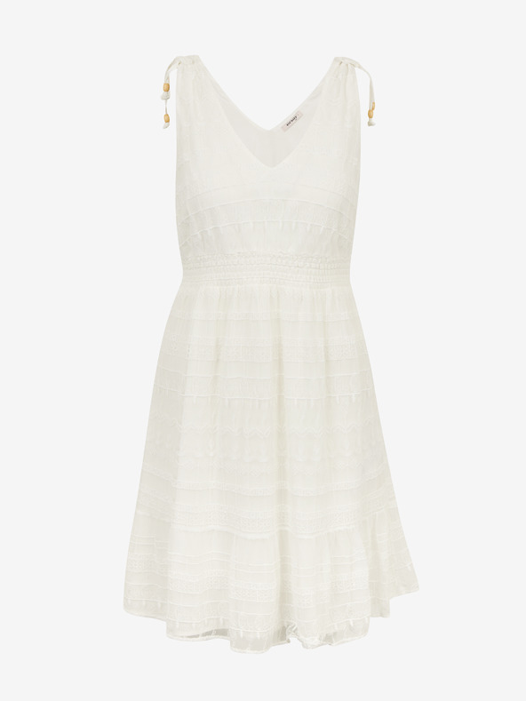 Orsay Кремава дамска дантелена рокля ORSAY