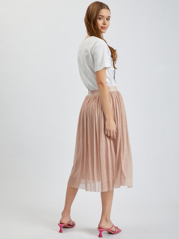 Orsay Светлорозова дамска плисирана пола ORSAY