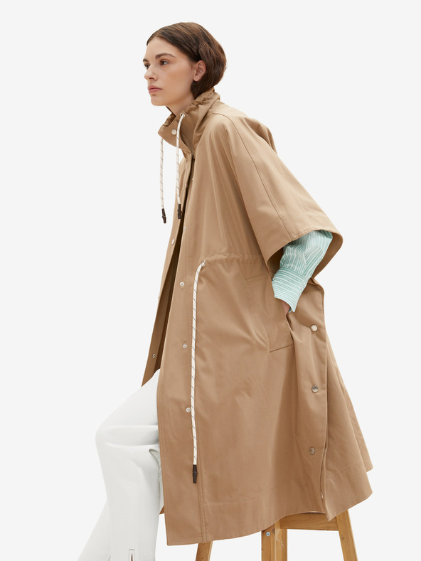 Tom Tailor Кафяво дамско леко палто Tom Tailor