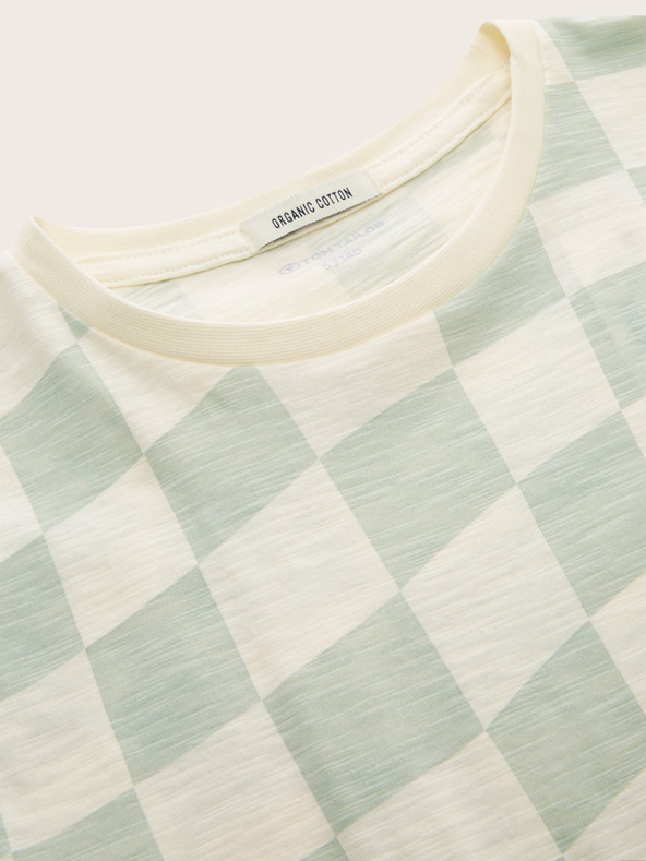 Tom Tailor Карирана риза за момчета Tom Tailor в зелено и кремаво