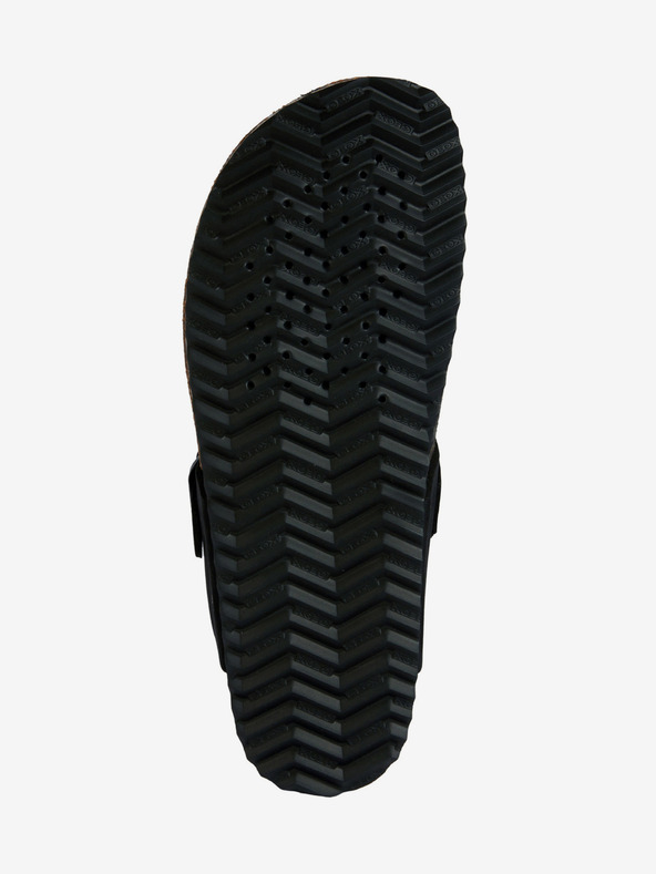 Geox Черни дамски кожени джапанки Geox