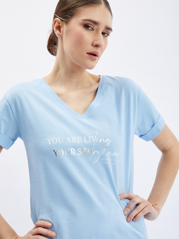 Orsay Светлосиня дамска тениска ORSAY