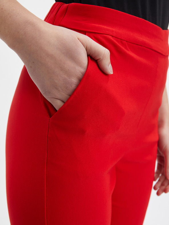 Orsay Червен дамски панталон ORSAY
