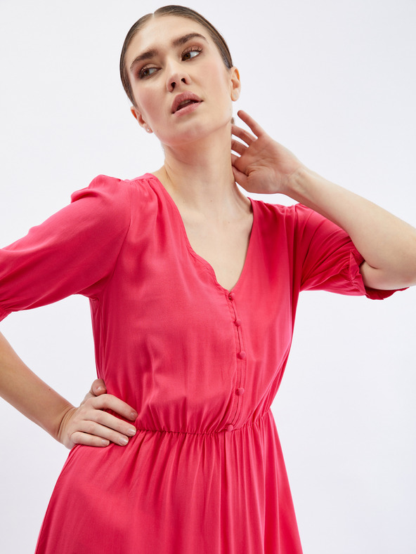 Orsay Тъмнорозова дамска рокля ORSAY