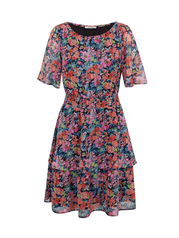 Orsay Червено-черна дамска рокля на цветя ORSAY