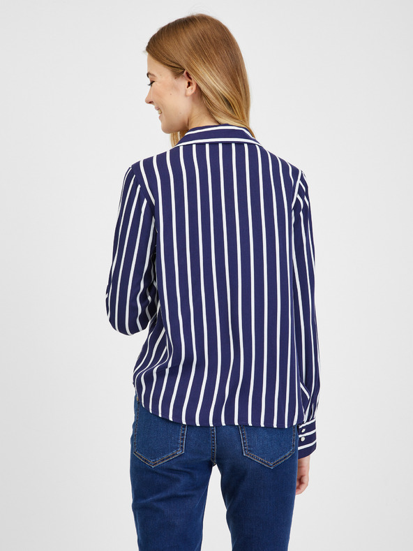 Orsay Бяло-синя дамска блуза на райе ORSAY