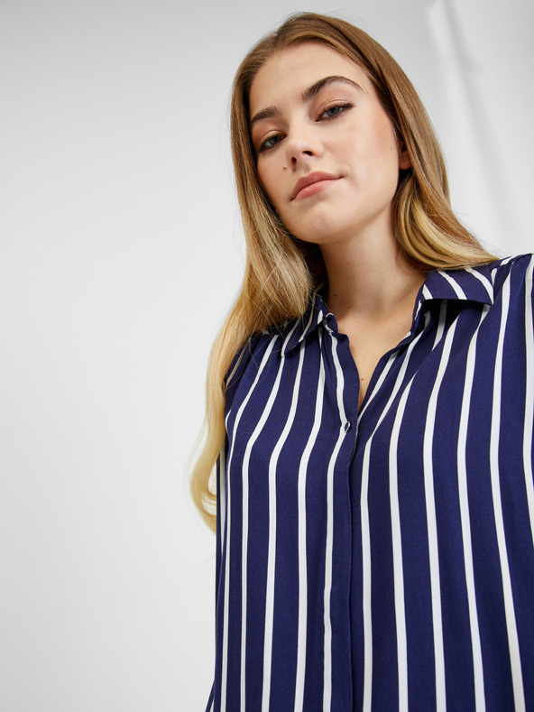 Orsay Бяло-синя дамска блуза на райе ORSAY