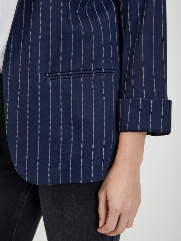 Orsay Тъмносиньо дамско сако на райе ORSAY