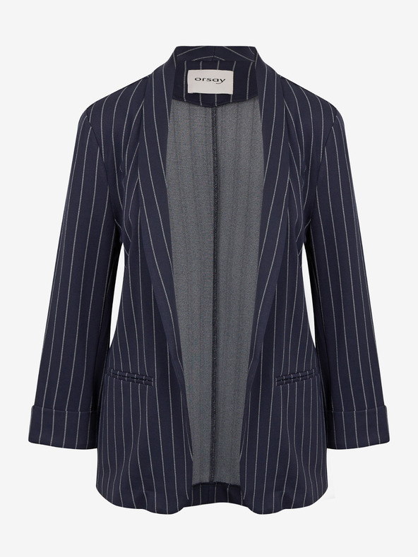 Orsay Тъмносиньо дамско сако на райе ORSAY
