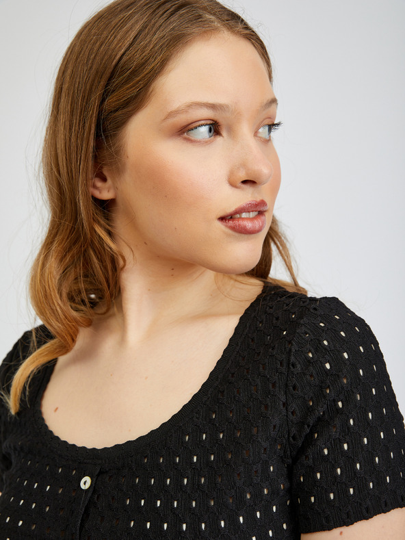 Orsay Черна дамска тениска ORSAY