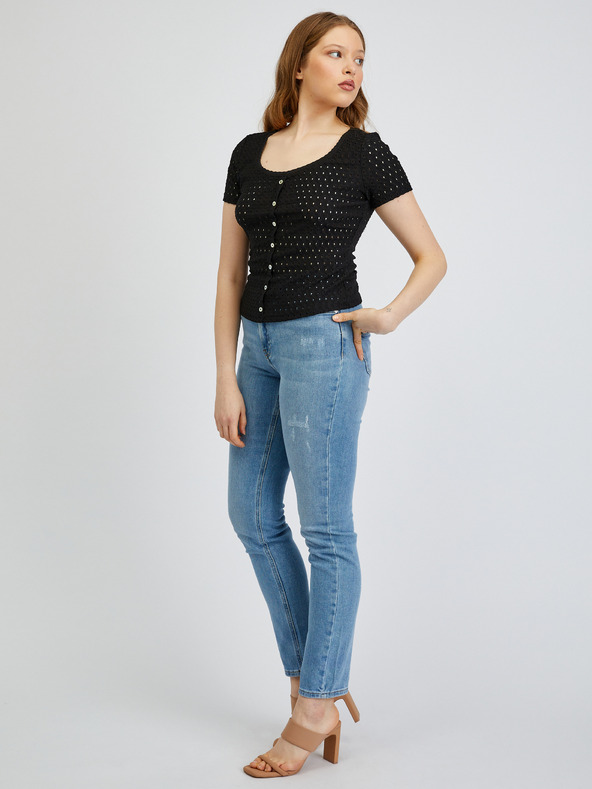 Orsay Черна дамска тениска ORSAY