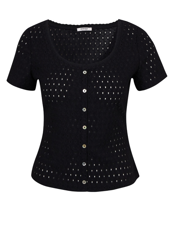 Orsay Черна дамска тениска ORSAY