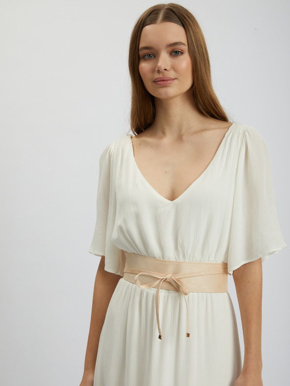 Orsay Бежов дамски колан от велур ORSAY