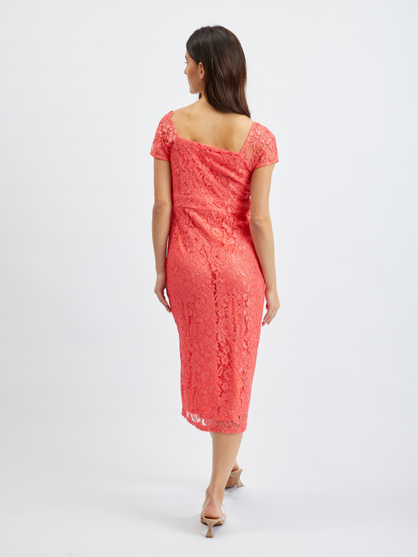 Orsay Розова дамска дантелена рокля ORSAY