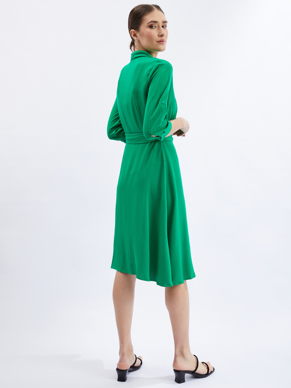 Orsay Зелена дамска рокля-риза ORSAY