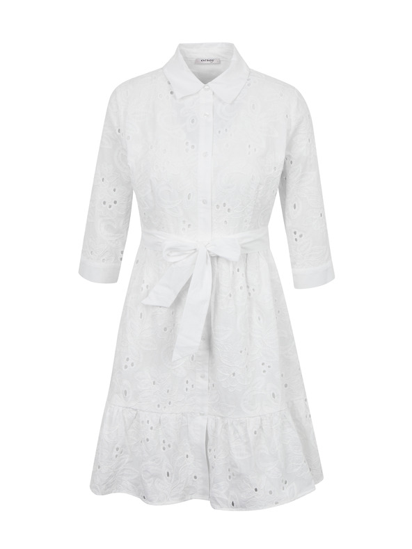 Orsay Бели щампосани риза-рокля ORSAY
