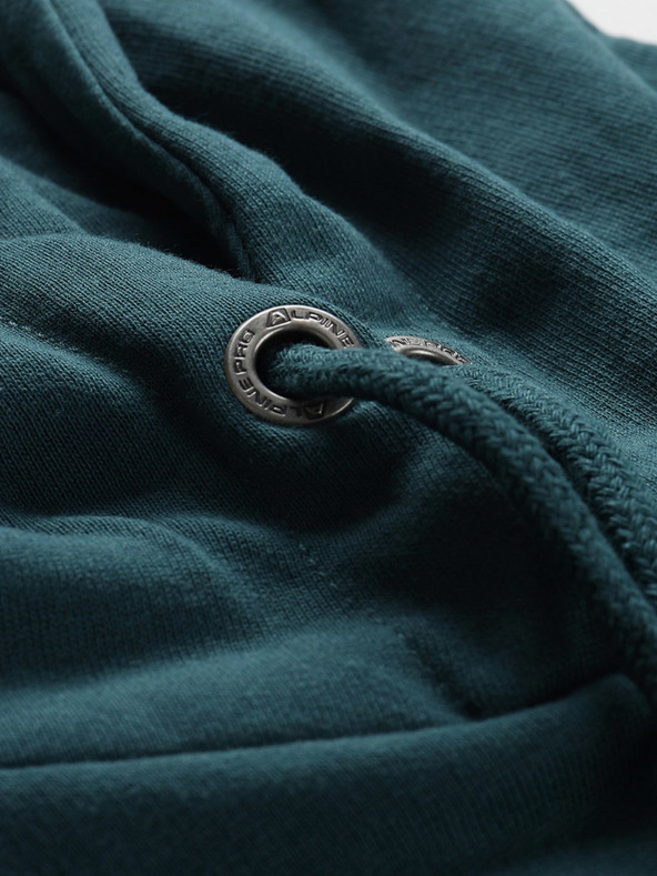 ALPINE PRO Мъжки памучен суитчър ALPINE PRO KYTOR зелен