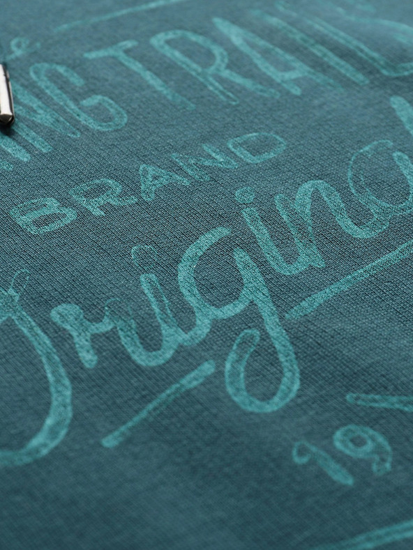 ALPINE PRO Мъжки памучен суитчър ALPINE PRO KYTOR зелен