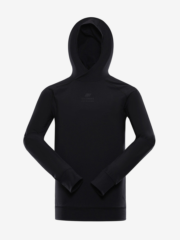 ALPINE PRO Мъжки бързосъхнещ суитшърт ALPINE PRO LIGHT черен