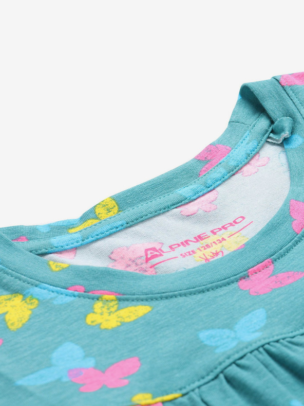 ALPINE PRO Детска рокля ALPINE PRO DARESO зелена