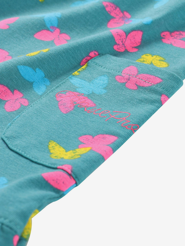 ALPINE PRO Детска рокля ALPINE PRO DARESO зелена