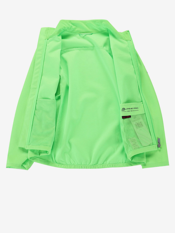 ALPINE PRO Детско софтшел яке с мембрана ALPINE PRO MULTO зелено
