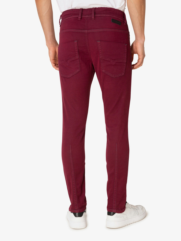 Diesel Мъжки дънки Diesel Krooley в цвят бордо