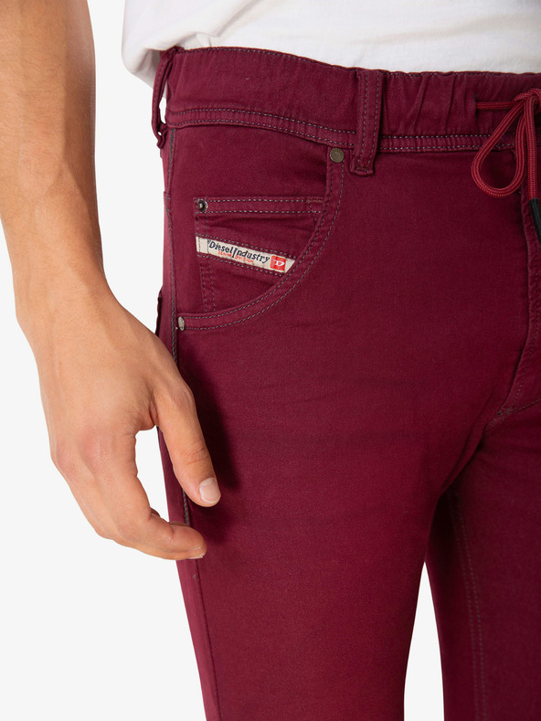 Diesel Мъжки дънки Diesel Krooley в цвят бордо