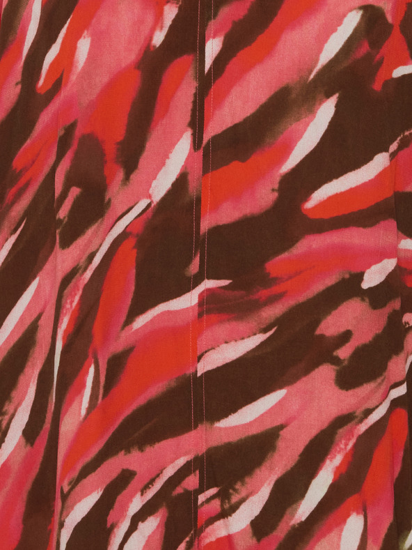 Fransa Кафява и червена дамска шарена макси рокля Fransa