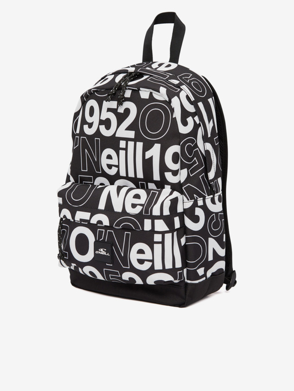 O'Neill Бяло-черна раница с шарка за унисекс O'Neill COASTLINE MINI BACKPACK
