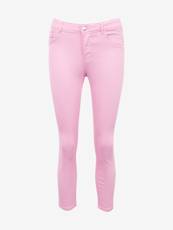 Orsay Розови къси slim fit дънки ORSAY