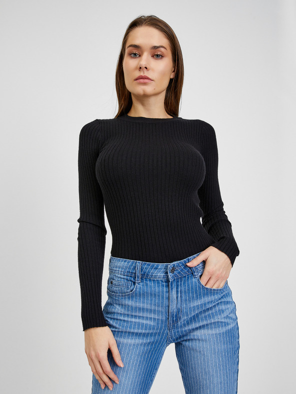 Orsay Сини дамски slim fit дънки на райе ORSAY