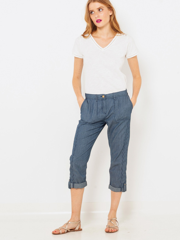 CAMAIEU Сини 3/4 дънки с вталена кройка CAMAIEU