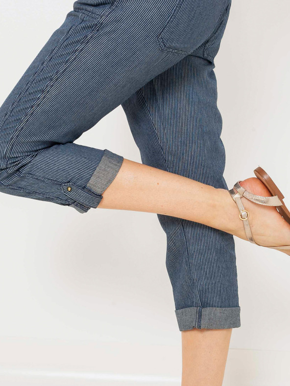 CAMAIEU Сини 3/4 дънки с вталена кройка CAMAIEU