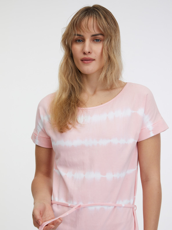 Sam 73 Светлорозова дамска рокля с батик SAM 73 Raquel