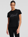 Karl Lagerfeld Rhinestone Logo T-shirt