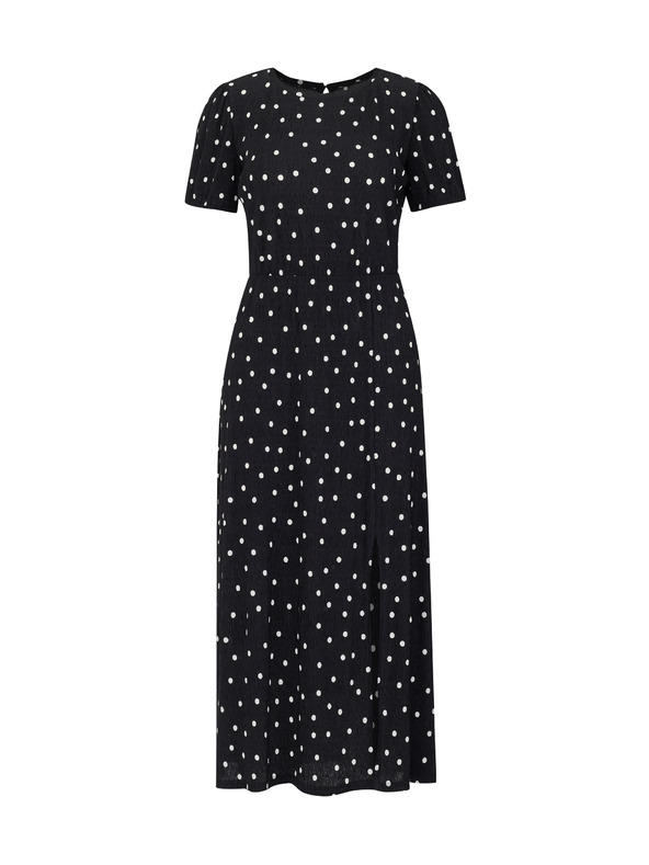 Orsay Черна дамска рокля с десен ORSAY