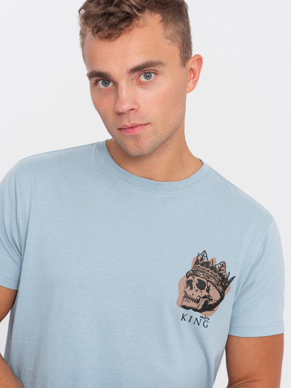 Ombre Clothing Светлосиня мъжка тениска Ombre Облекло