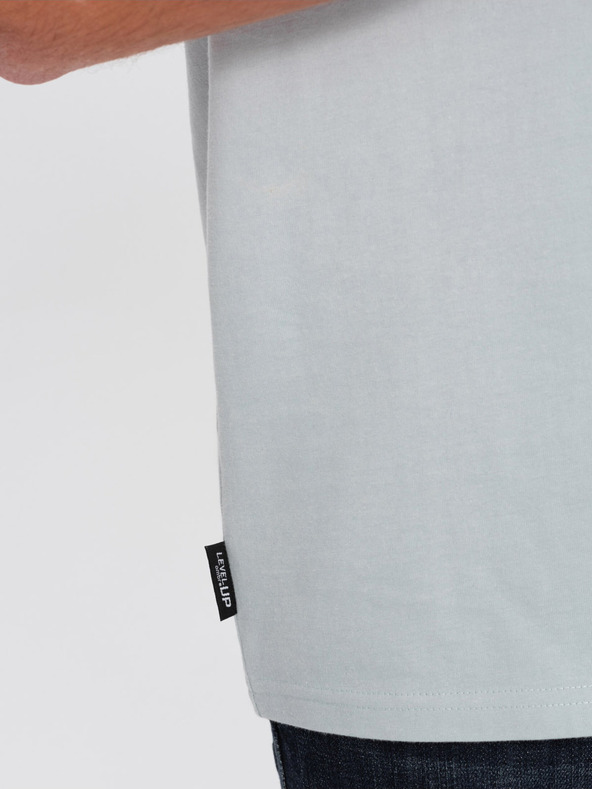 Ombre Clothing Светлосива мъжка тениска Ombre Облекло