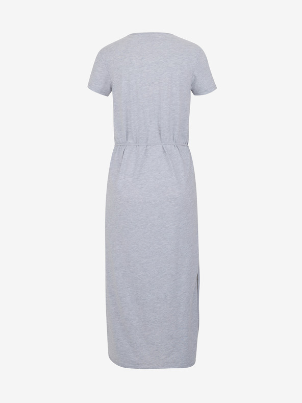 Sam 73 Светлосива дамска миди рокля на райета SAM 73 Estela