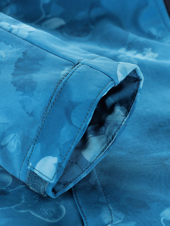 ALPINE PRO Синьо шарено дамско софтшел яке ALPINE PRO HOORA