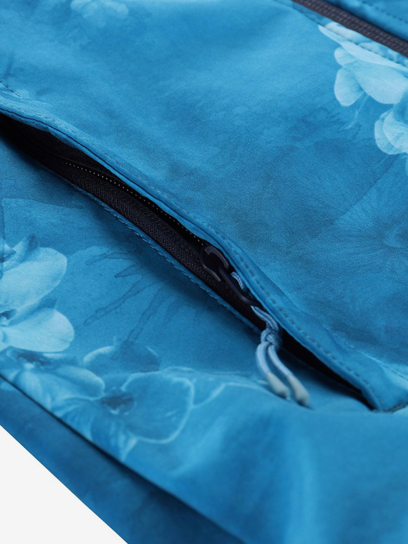 ALPINE PRO Синьо шарено дамско софтшел яке ALPINE PRO HOORA