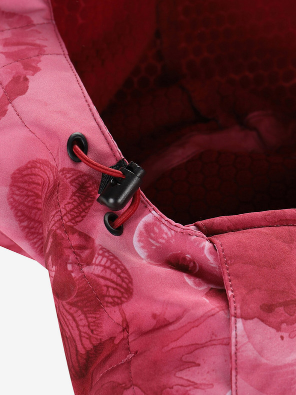 ALPINE PRO Червено шарено дамско софтшел яке ALPINE PRO HOORA