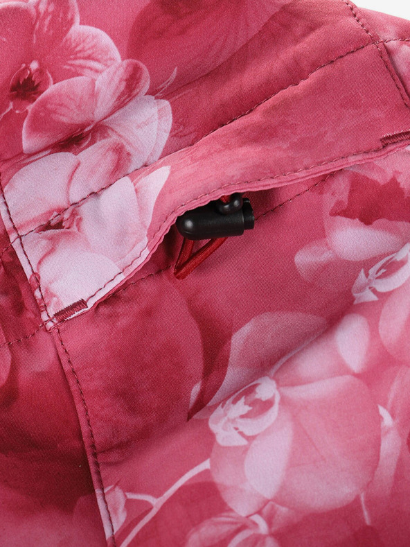 ALPINE PRO Червено шарено дамско софтшел яке ALPINE PRO HOORA