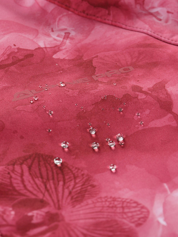 ALPINE PRO Червено шарено дамско софтшел яке ALPINE PRO HOORA