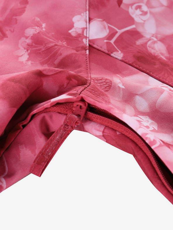 ALPINE PRO Червено шарено дамско софтшел яке ALPINE PRO HOORA