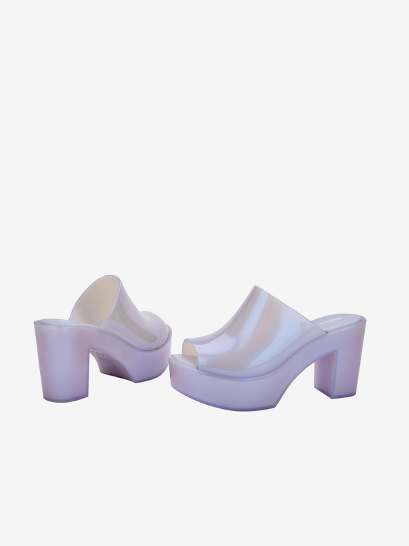 Melissa Светлолилави дамски чехли на ток Melissa Mule AD