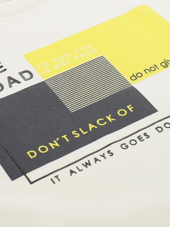 NAX NAX Jurg cream мъжка тениска