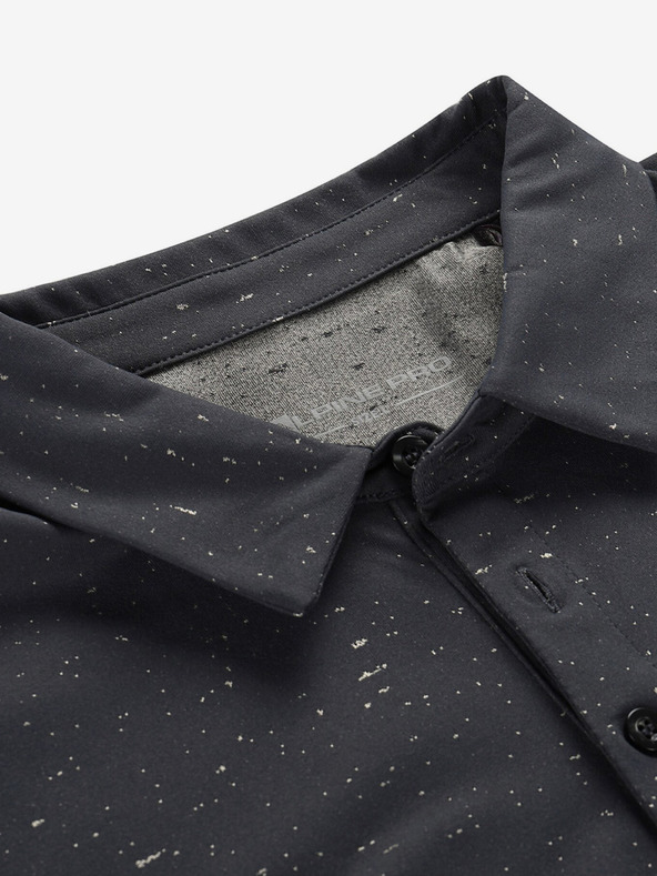 ALPINE PRO Черна мъжка поло риза ALPINE PRO Coowel