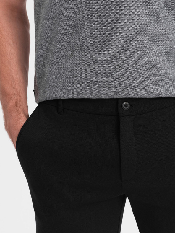 Ombre Clothing Черни мъжки къси панталони Ombre Clothing